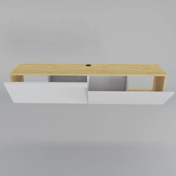 TV stolík Poling - White, Sapphire