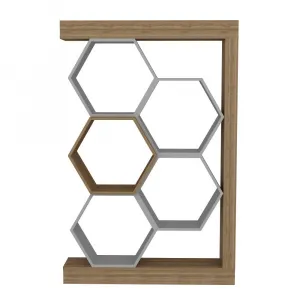 Knižnica Artemis - Walnut, White