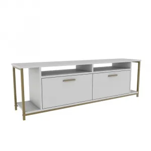 TV stolík Omar - White, Gold