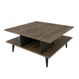 Konferenčný stolík Akya - Walnut, Black