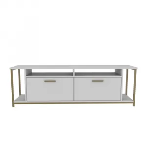 TV stolík Omar - White, Gold