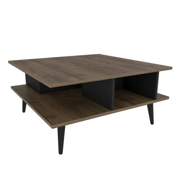 Konferenčný stolík Akya - Walnut, Black