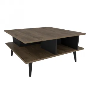 Konferenčný stolík Akya - Walnut, Black