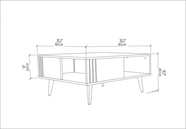 Konferenčný stolík Ronas - Walnut