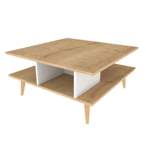 Konferenčný stolík Akya - Oak, White
