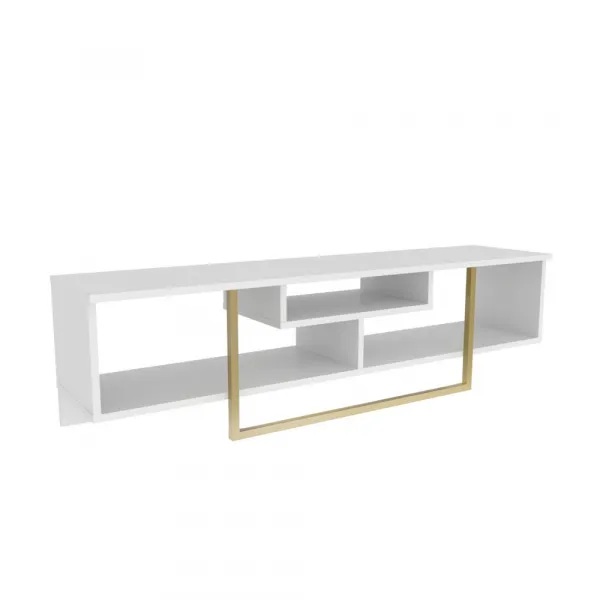 TV stolík Asal 150 - White, Gold