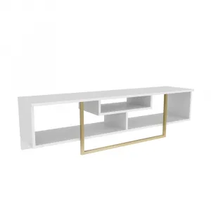 TV stolík Asal 150 - White, Gold