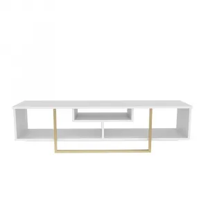 TV stolík Asal 150 - White, Gold