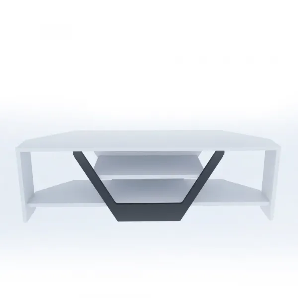 TV stolík Sares - White, Black