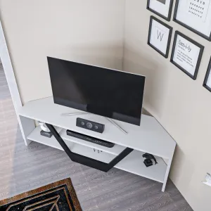 TV stolík Sares - White, Black