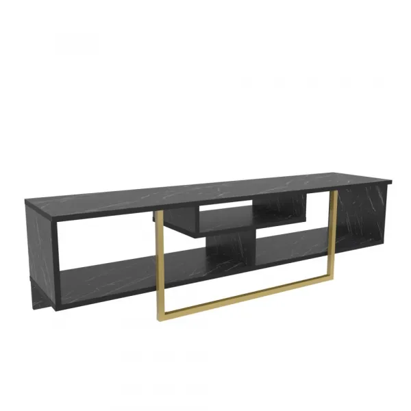 TV stolík Asal 150 - Black, Gold