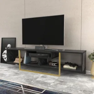 TV stolík Asal 150 - Black, Gold