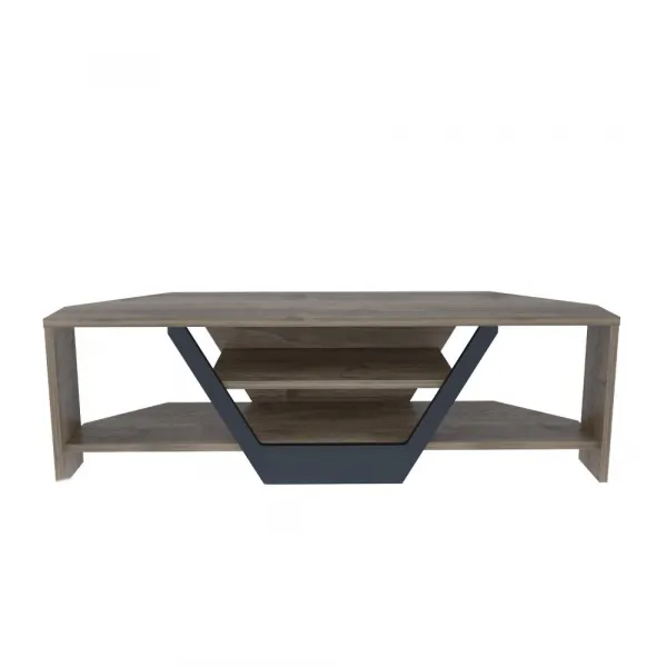 TV stolík Sares - Walnut, Black