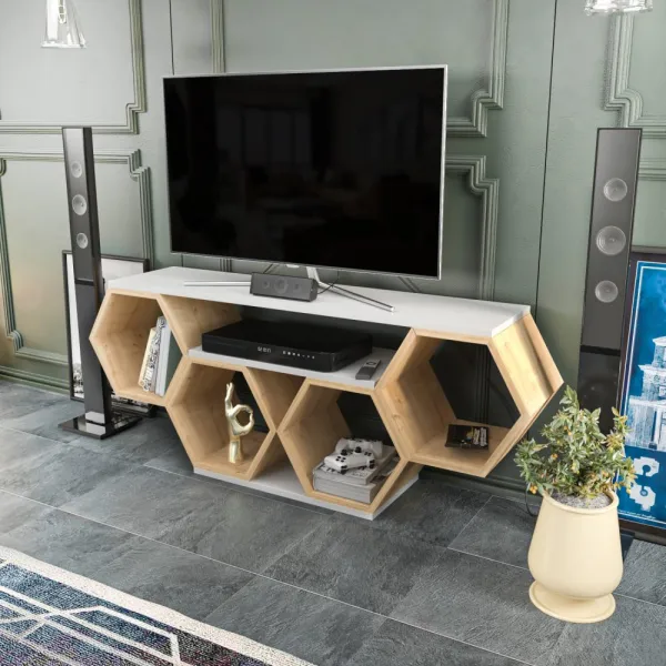 TV stolík Bal - White, Sonomo
