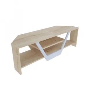 TV stolík Sares - Oak, White