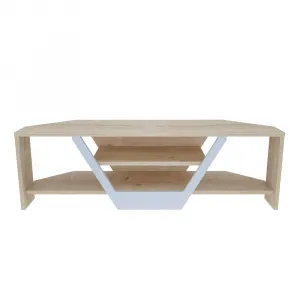 TV stolík Sares - Oak, White