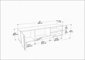 TV stolík Ronas - Walnut