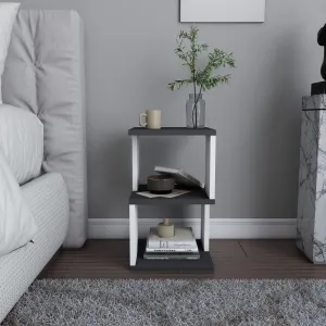 Nočný stolík Carter - Anthracite, White