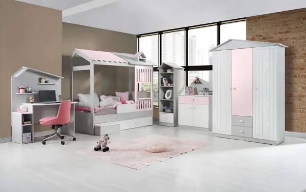 Písací stôl Ayder - Pink