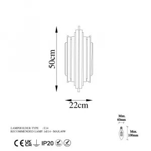 Nástenná lampa Reis - 13341 - LW
