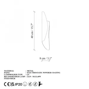 Nástenná lampa Flare - 15356