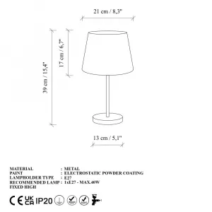 Súprava stolných lámp (2 kusy) Abajur - 5102 - Set