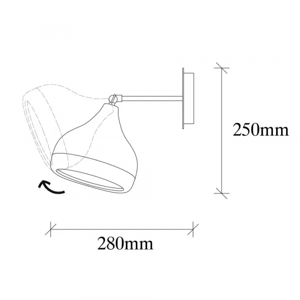 Nástenná lampa Yıldo - 6901