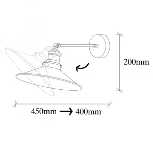 Nástenná lampa Sağlam - 3741