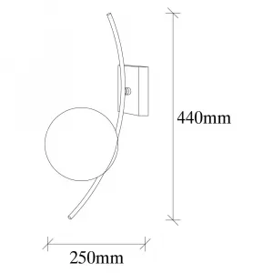 Nástenná lampa Hilal - 3821