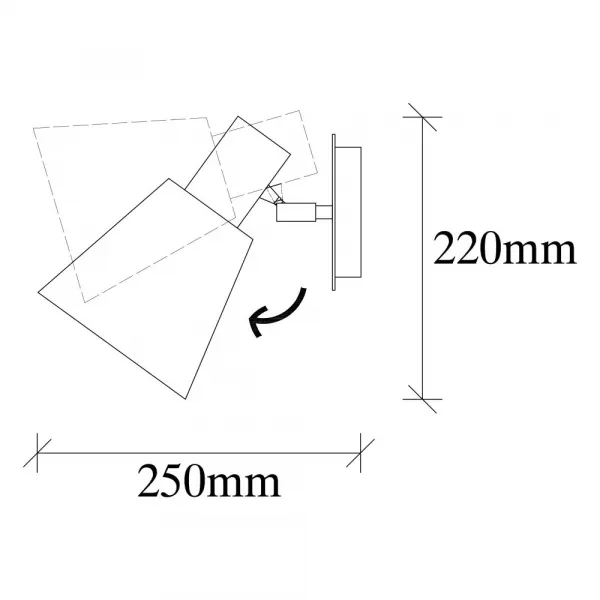 Nástenná lampa Kem - 6346