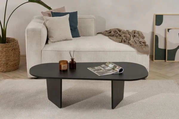 Konferenčný stolík Ovalis - Wood Black