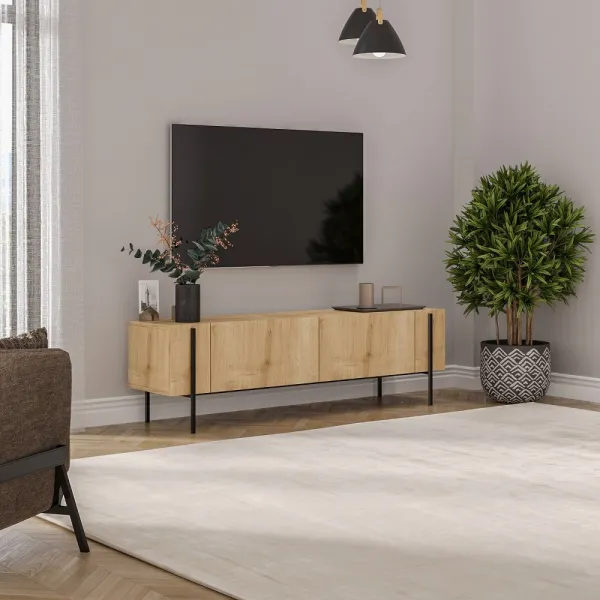 TV stolík Herman - Sapphire Oak