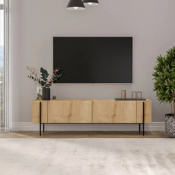 TV stolík Herman - Sapphire Oak