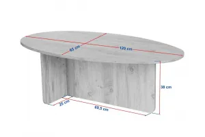 Konferenčný stolík Orba - Walnut