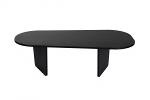 Konferenčný stolík Ovalis - Wood Black
