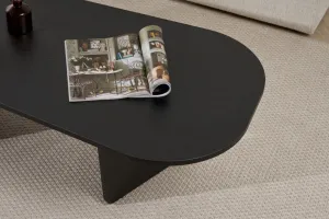 Konferenčný stolík Ovalis - Wood Black