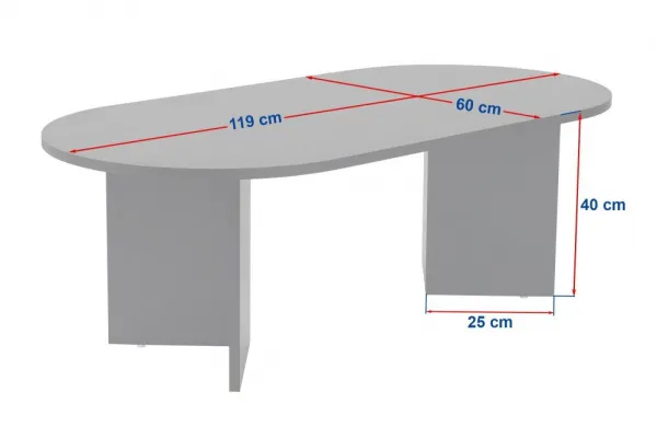 Konferenčný stolík Sable - VNT Walnut