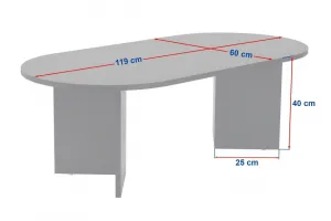 Konferenčný stolík Sable - VNT Walnut