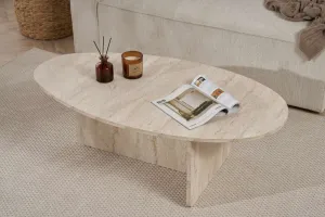 Konferenčný stolík Orba - Travertine