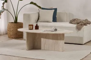 Konferenčný stolík Orba - Travertine