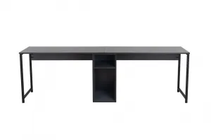 Kalune Design Kancelářská sestava pro 2 osoby TWIN antracitová