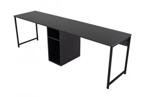 Kalune Design Kancelářská sestava pro 2 osoby TWIN antracitová