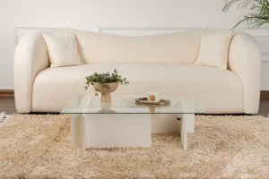 Konferenčný stolík Flavio - Wooden White