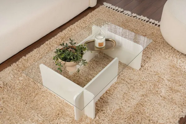 Konferenčný stolík Flavio - Wooden White