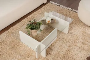 Konferenčný stolík Flavio - Wooden White
