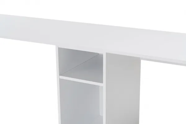 Kalune Design Kancelářská sestava pro 2 osoby TWIN bílá/zlatá