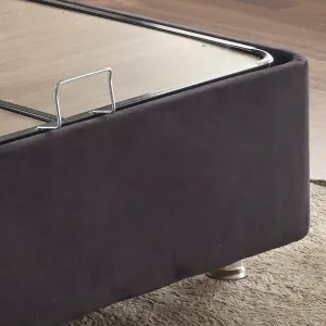 Rám manželskej postele Ela Double - Black (150 x 200)