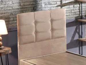 Rám jednolôžkovej postele s čelom Polo - Light Brown (100 x 200)