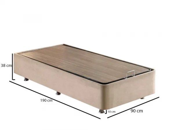 Rám jednolôžkovej postele Ela Single - Light Brown (90 x 190)