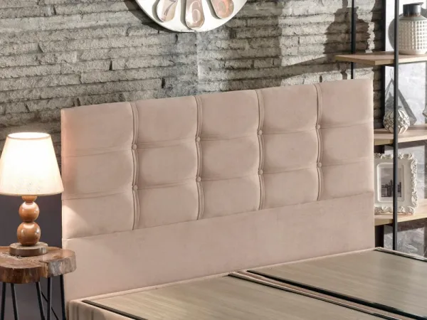 Rám manželskej postele s čelom Polo - Light Brown (150 x 200)